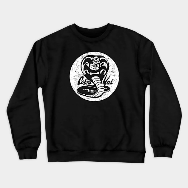 Cobra Kai White Circle Crewneck Sweatshirt by Barn Shirt USA